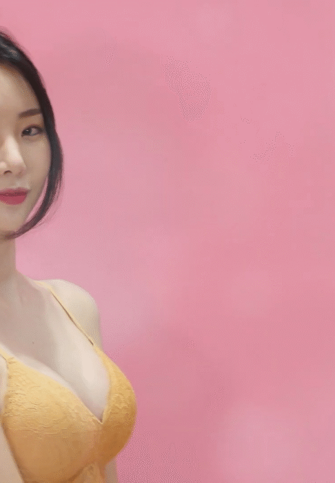 초절정  모델 채은 봄에 입기 좋은 속옷 리뷰