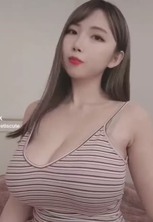 섹시최강  벨벳 묵직한 가슴골 줄무늬 끈민소매 원피스
