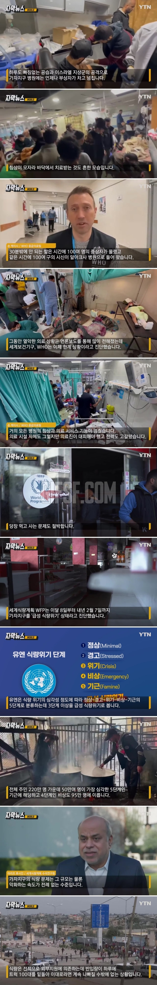 고딩유머 한계 상황 닥친 가자지구...식량 위기 규모