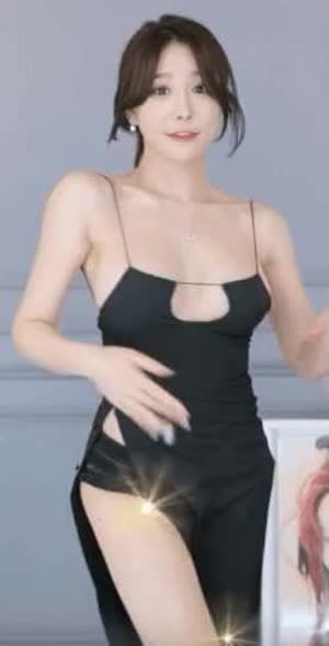 BJ 복실이 끈 슬립 가슴 노출