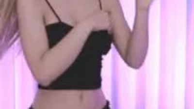 야릇감성 BJ 사라 블랙 끈나시 핫팬츠