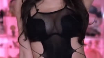 딸깜  BJ 연유 검은 시스루 망사 블랙 브라 알가슴
