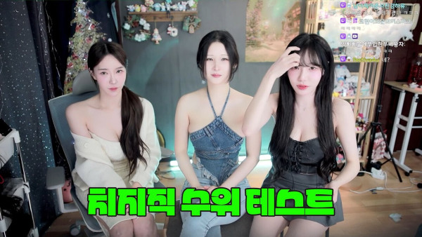 일상유머 네이버 치지직 수위 테스트 하는 여캠들.jpg