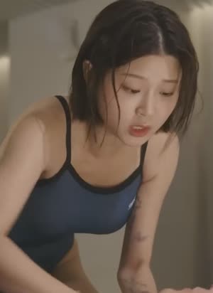 과감한  꽃빵 비키니 장은비 모노키니