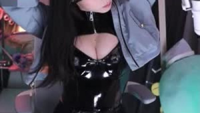 섹시최강  명아츄 라텍스 검스 가슴골