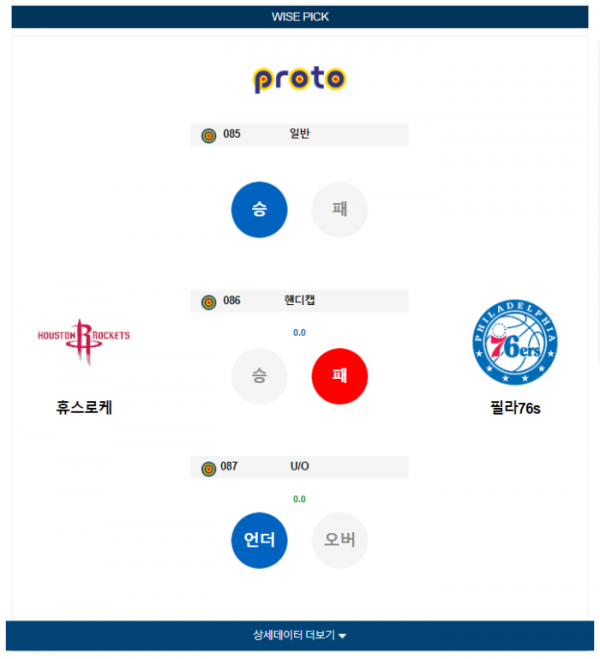 2023년 12월 30일 10시 미국 프로농구 NBA 휴스로케 vs 필라76s