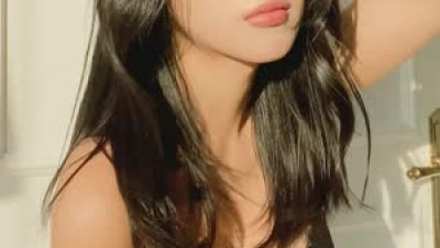 후방주의  모델 다연 블랙 레이스 브라 팬티 몸매