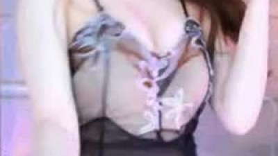 작살나는  BJ 재희 시스루 망사 슬립 가슴골