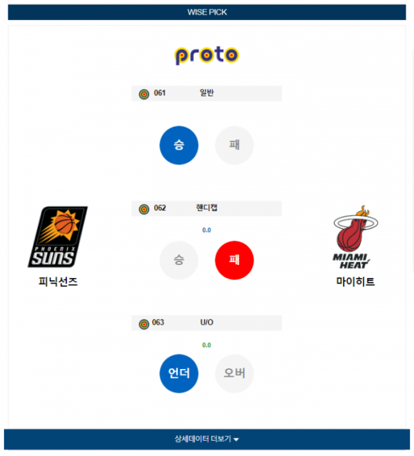 2024년 01월 06일 11시 미국 프로농구 NBA 피닉선즈 vs 마이히트