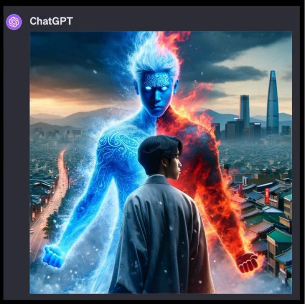 폭소일번지 챗GPT야 차가운 청년을 그려줘.jpg