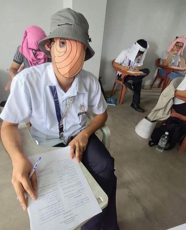 클릭주의 어느 필리핀 대학에서 컨닝방지모자를 준비해오라....jpg