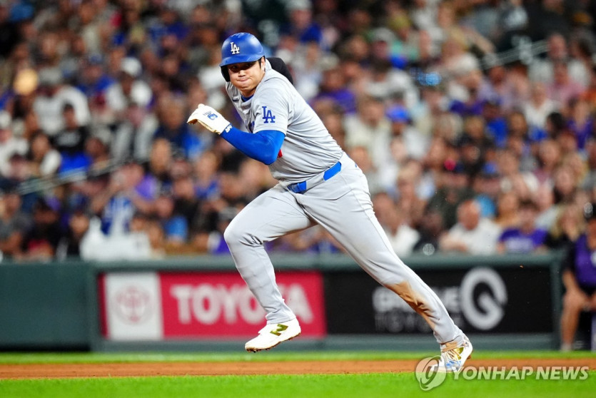 오타니 58번째 도루…MLB 다저스, 가을야구서 NL 1번 시드 확정